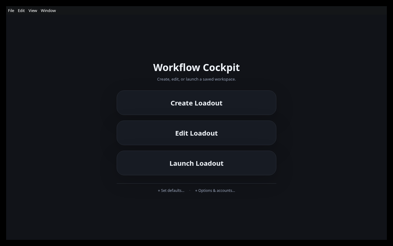 Workflow Cockpit app screenshot